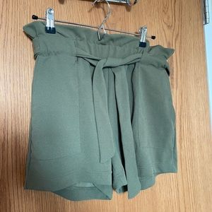 Paper bag style shorts